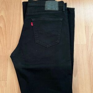 Levi's Men's Straight Black Jeans